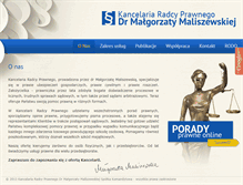Tablet Screenshot of drmaliszewskakancelaria.com